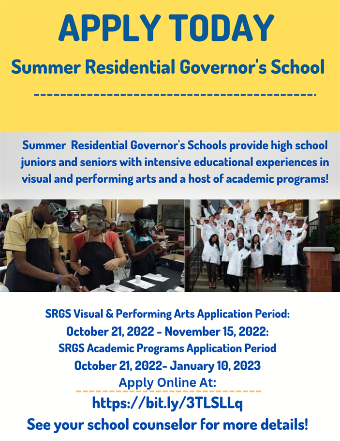 Summer Residential Governor's School 